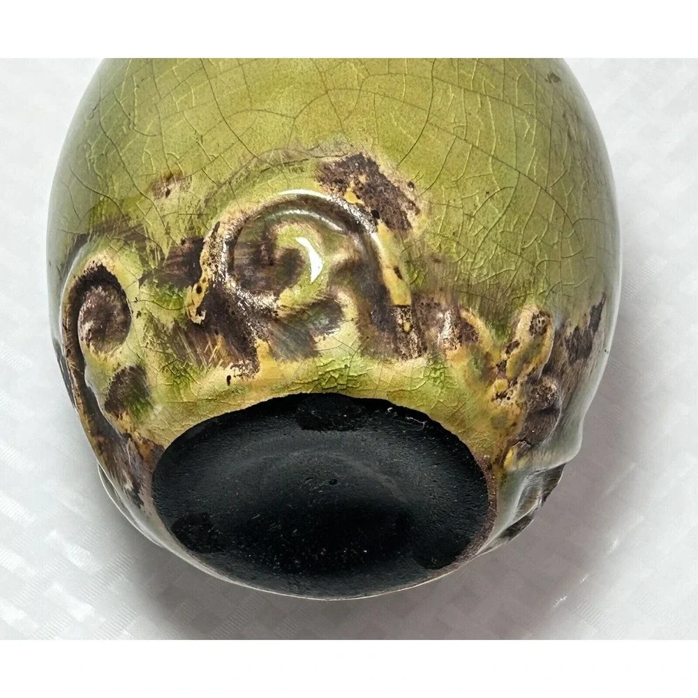 Vintage Rustic‎ Stoneware Pottery 6 1/4” Vase